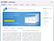 Tablet Screenshot of maxsyncup.com